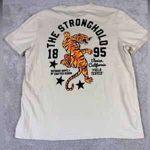 The Stronghold Tiger Graphic Tee Men’s  Lrg Embroidered Short Sleeve Venice, CA